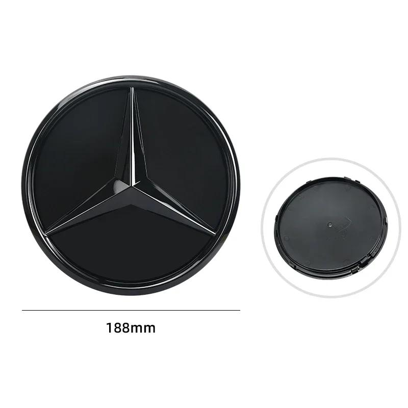 

Car Sticker 3D 188mm Front Grille Star Logo Emblem Badge For Mercedes-Benz C Class 2014-2018 GLC Car Emblems