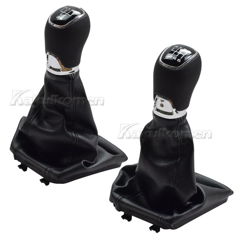 For Skoda Octavia A7 MK3 2014 2015 2016 2017 Manual 5/6 Speed Car Stick Gear Shift Knob with PU Leather Gaiter Boot Cover Lever
