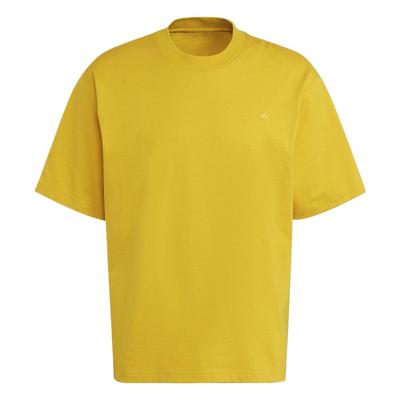 Adidas T-shirt Uni Casual Urbain Respirant Poids Lourd Manches Courtes Unisexe Jaune HC8594