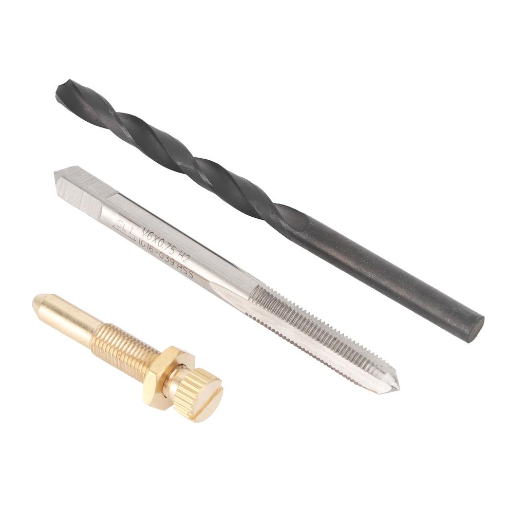 Leerlaufschrauben-Kit Vergaser-Reparaturwerkzeug mit Bohrer und Gewindebohrer für Yamaha Blaster YFS200 1988?2006