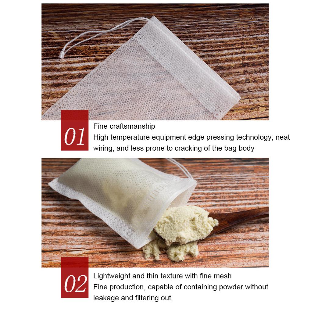 200pack/lot Tea Filter Bags - Essential For Tea Drinking quick Dissemination Tea Strainers Filters Filter Bags Empty