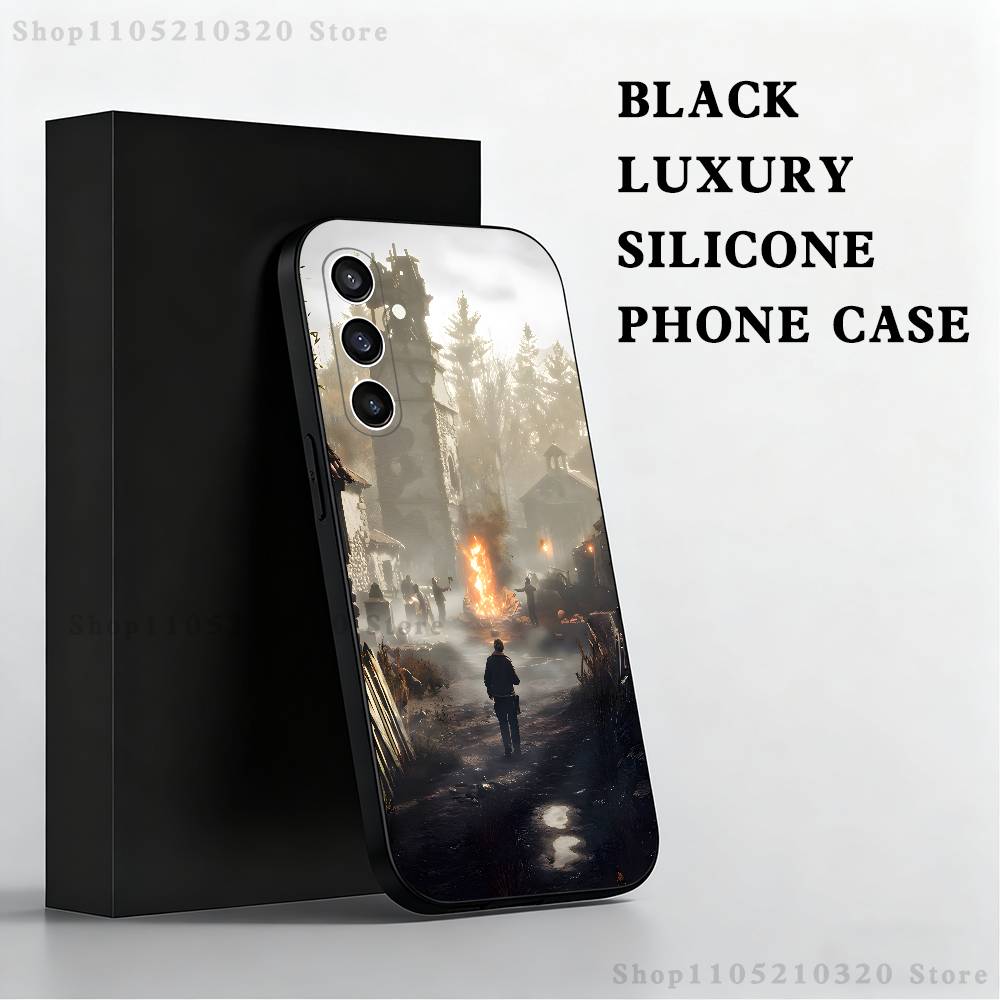 Game R-Resident E-Evil Video Phone Case For Samsung S25,S24,S21,S22,S23,S30,Ultra,S20,Plus,Fe,Lite,Note,10 Black Soft Shell