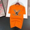 2024 Luxury Bunny Letter Brand High-Quality Printed Men's Oversize Sleeve T-shirt 100% Cotton Summer Top Tees Free Shipping