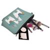 Cosmetic Bag Portable with Zipper Large Capacity Bag Floral Print Compact Travel Makeup Organizer for Cosmetics And Small
