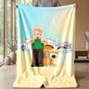 Měkká flanelová deka Lehká útulná Pokrývka do ložnice obývacího pokojeWallace & Gromit