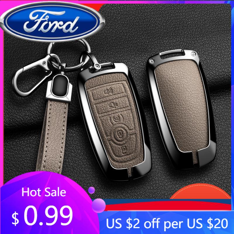 Neuer 2026 Autoaufkleber Heiß Für Ford Neue Legierungsstil Auto Schlüsselanhänger Hülle Schale Für Ford Maverick Focus Edge Explorer Expedition Ever