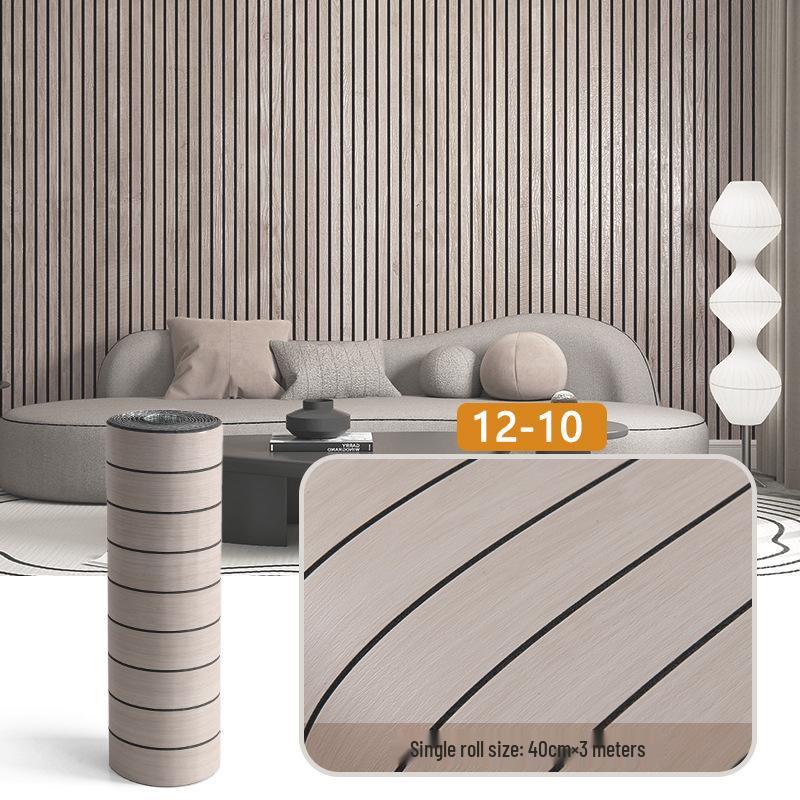 3D Wood Grain Self-Adhesive Waterproof Wall Panel Decor