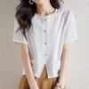 Navava Women Slim Cool Short Sleeve Blouse Nb2686