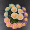 10 Pcs Crochet Flowers, Hand Woven Simulation Daisy Bouquet Knitted Daisy Flowers Chamomile Decor Flower for Home Office Festival Party.