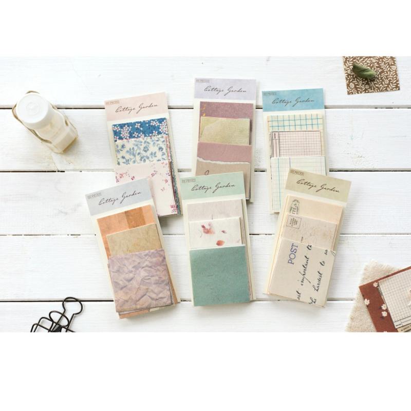 60 Pcs Ins Style Creative Small Fresh Collage Retro Memo Basic Diary Material Paper Collage Scrapbook