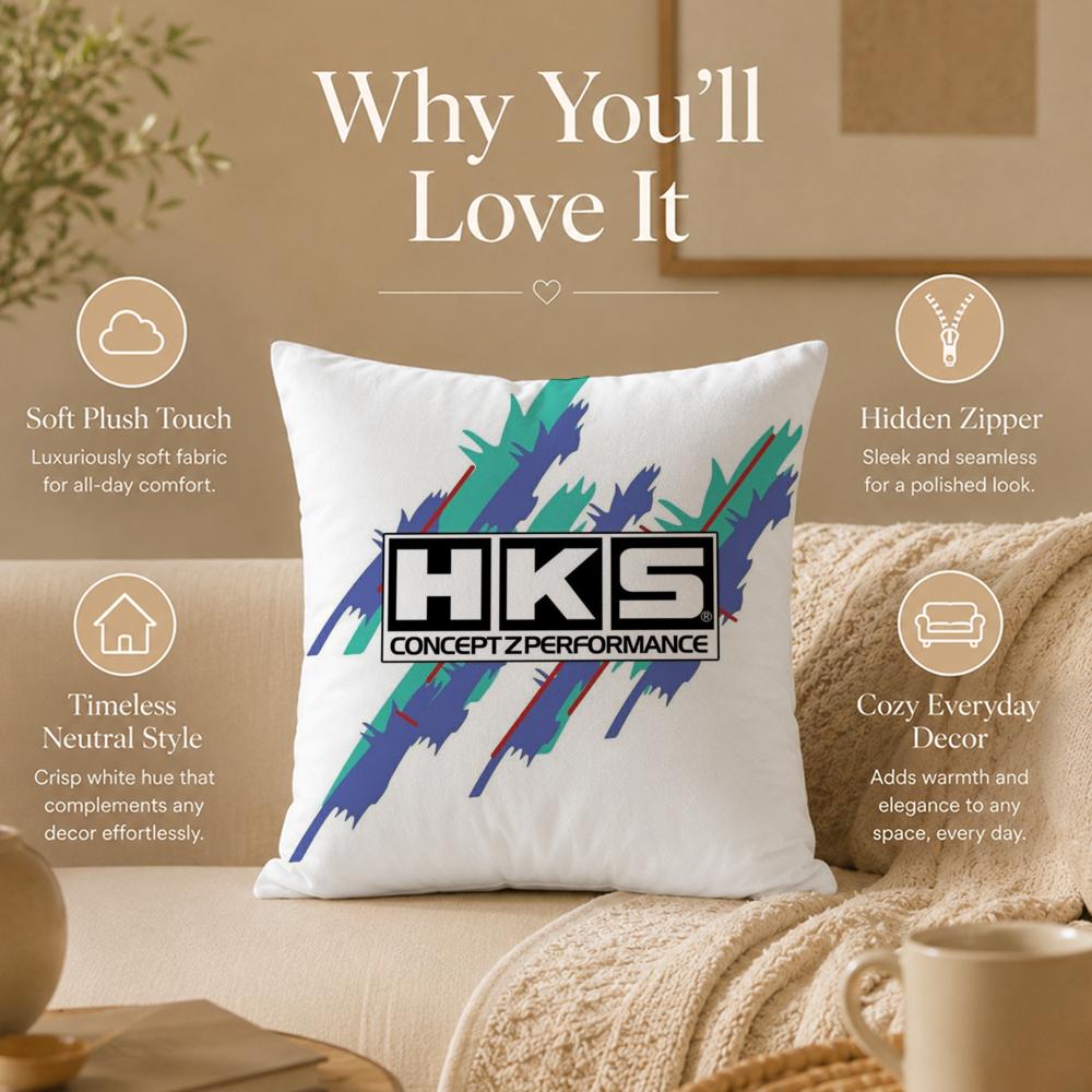 Auto Part H‑HHHKSSS Cushion Cover Double-Sided Printed Pillow Cover Hypoallergenic Dust-Mite Proof