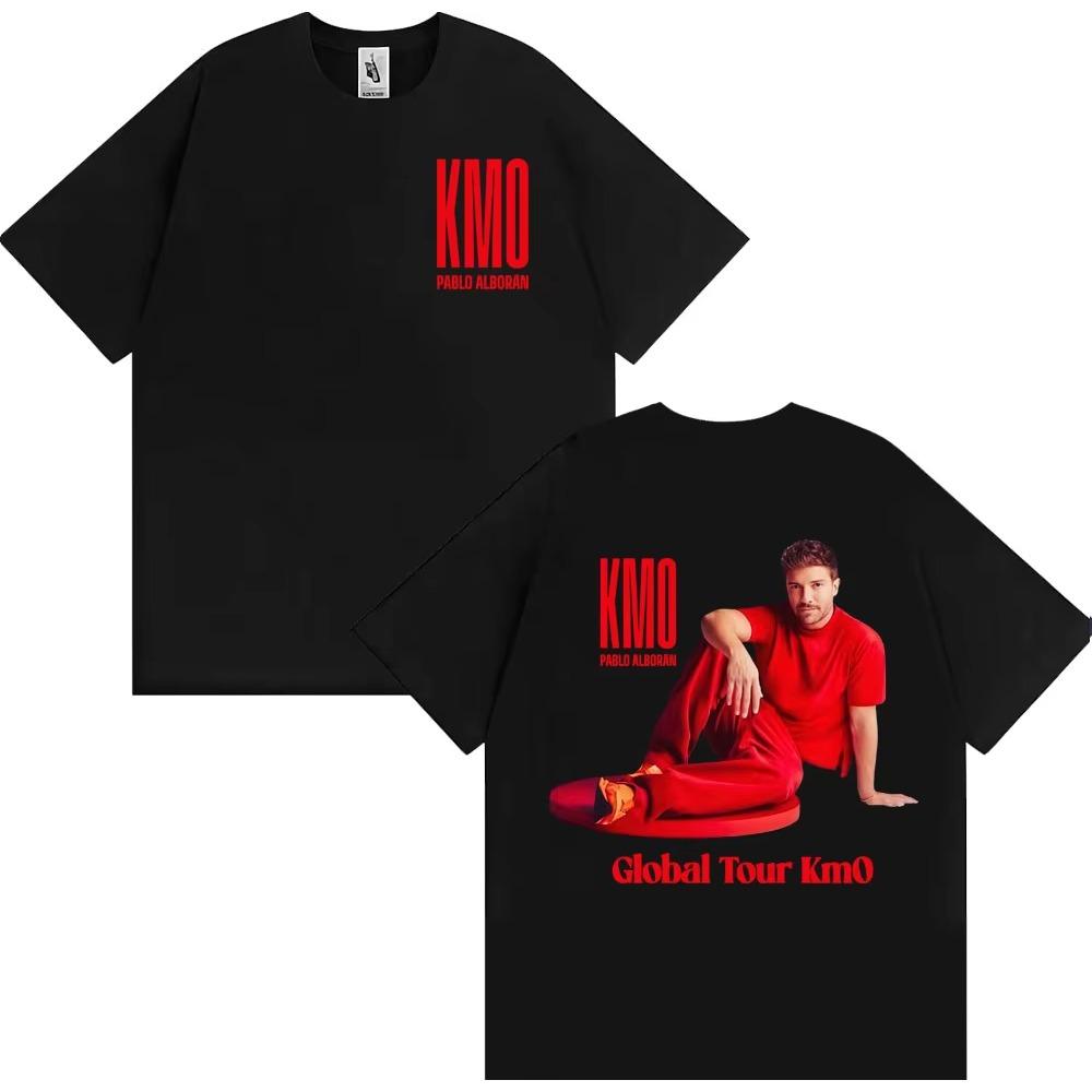 Pablo Alborn Global Tour Kmo Graphic T Shirt Unisexs Clothing Fashion Classic Oversized Tshirt Cotton Short Sleeve Tshirts