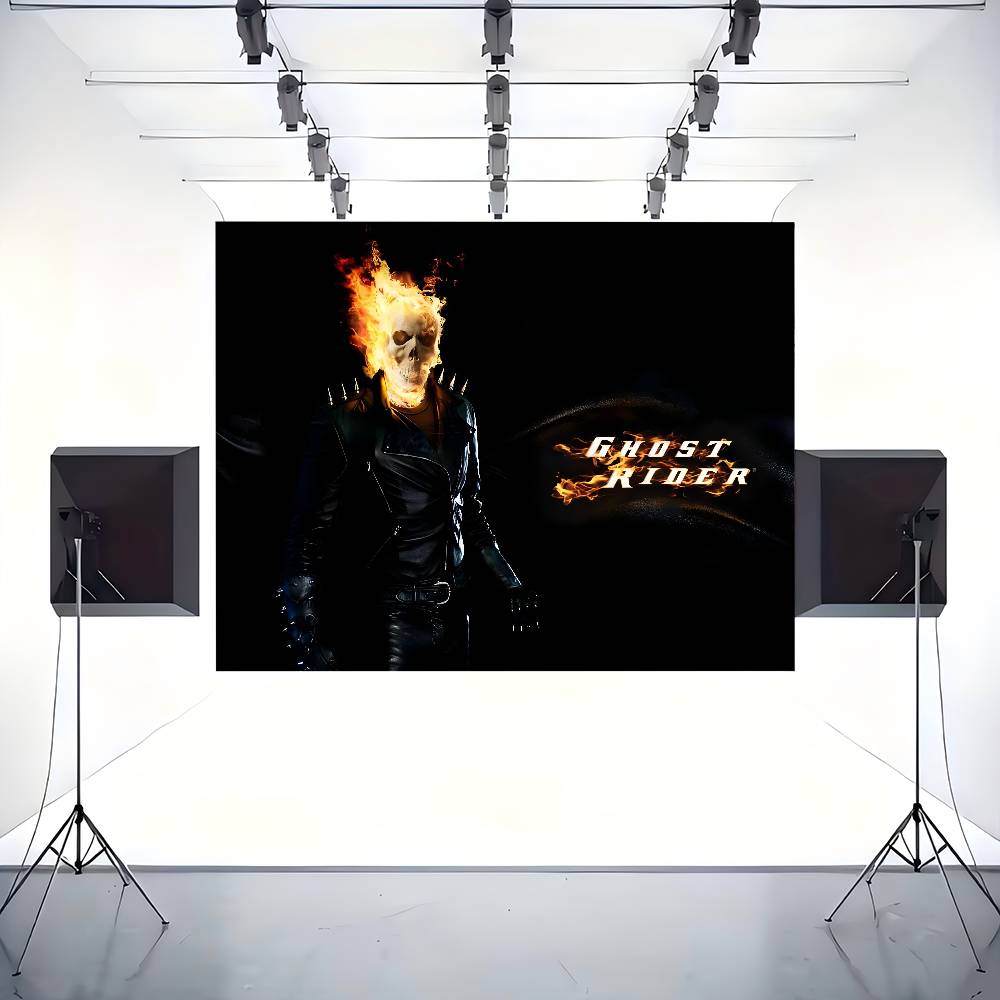 G-GhostS Rider Photography Studio Backdrop Outdoor House Party Decoration Photo Background Curtain Back Drop