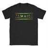 Summer Jamaica Vacation Jamaican Flag Leisure TShirts  Cotton Tee Shirt for Men Y2K Funny Cheap Print Short Sleeve Top Tees