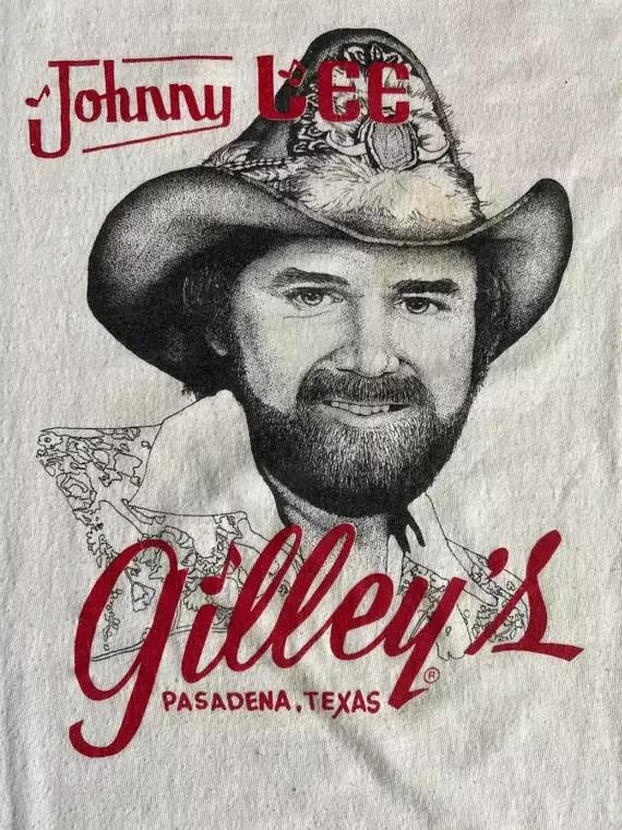 Retro Concert Texas Johnny Lee Shirt Short Sleeve White Unisex S-5XL Unisex T-Shirt S