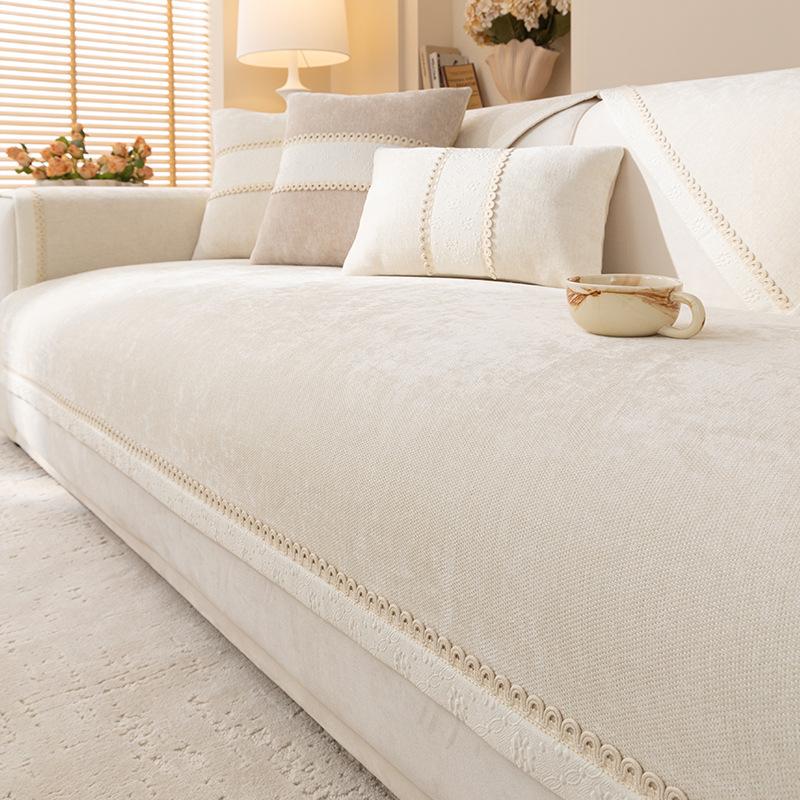 Light Luxury High-End Sofa Cushion Universal In All Seasons  New Seat Cushion Non-Slip Chenille Sofa Cover Cross-Border