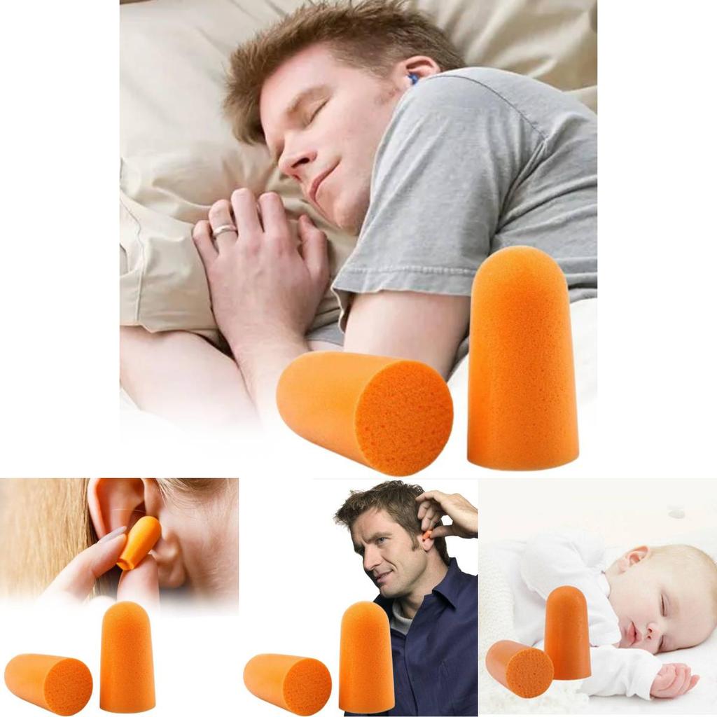 Comfortable 3m1100 Bullet-shaped Earplugs For Noise Reduction And Sleep Protection