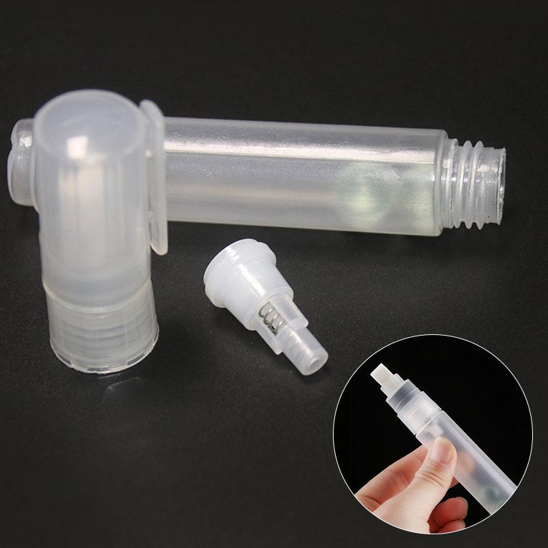 1PC Barrel Tube Paint Pen Markers  Plastic  For Graffiti  Empty Pen Rod Accessories Liquid Chalk Accessories     Refillable
