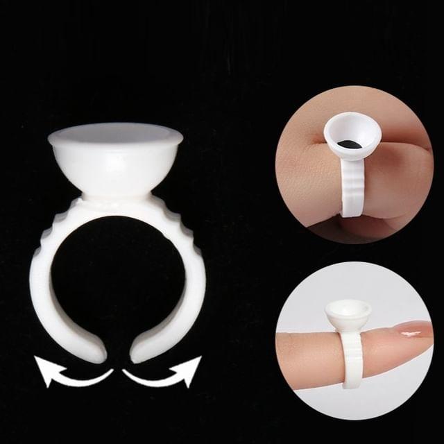 LuxeFlutter - Eyelash Extensions Glue Container Ring