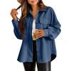 Women's Shirt Solid Color Long Sleeved Jacket