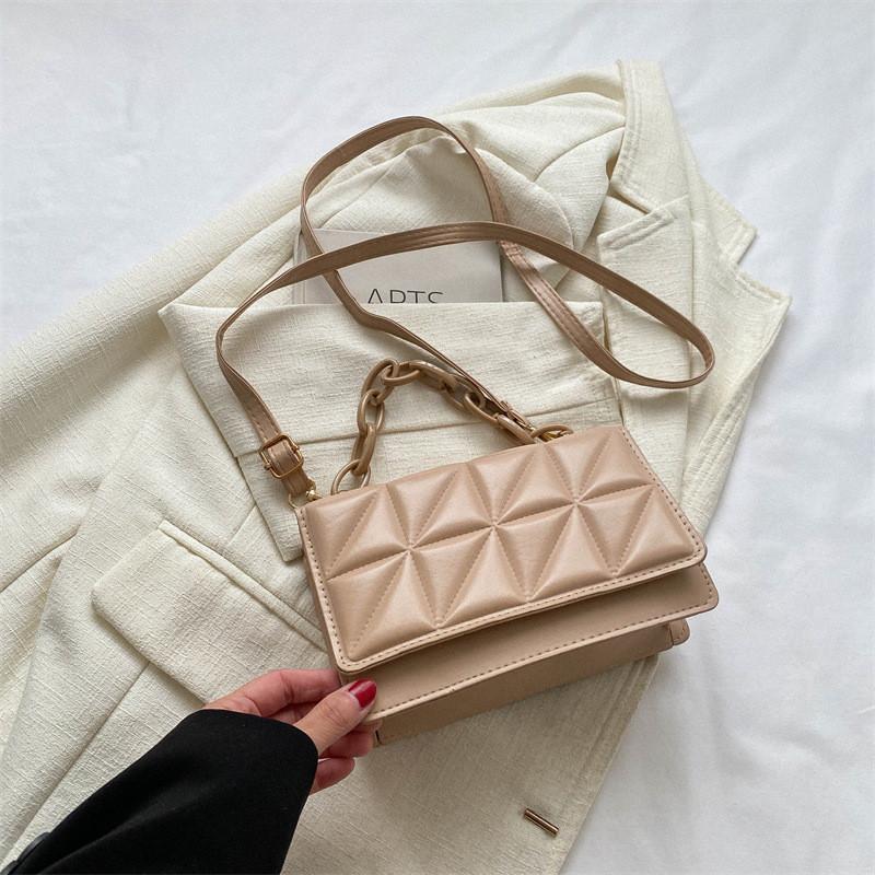 

Stylish Womens Winter Crossbody Bag Trendy Fashionable Simple Square Pu Handbag