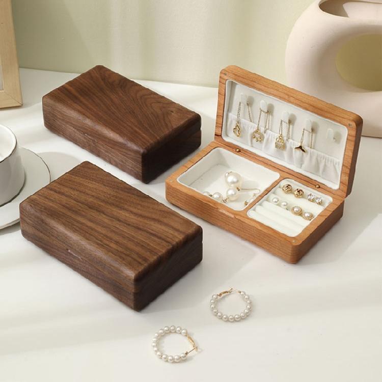 Jewelry Storage Box Bracelet Earrings Necklace Carrying Case Wood Gift Case