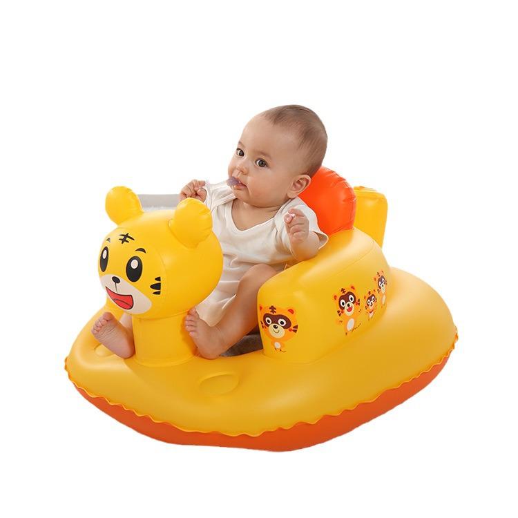 Cross-border Thick PVC Music-Style Baby Inflatable Learning Seat/Sofa, Customizable