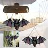 1pc/2pcs Black Window Hanging Acrylic Bat Stained Durable Bat Suncatcher  for Indoor