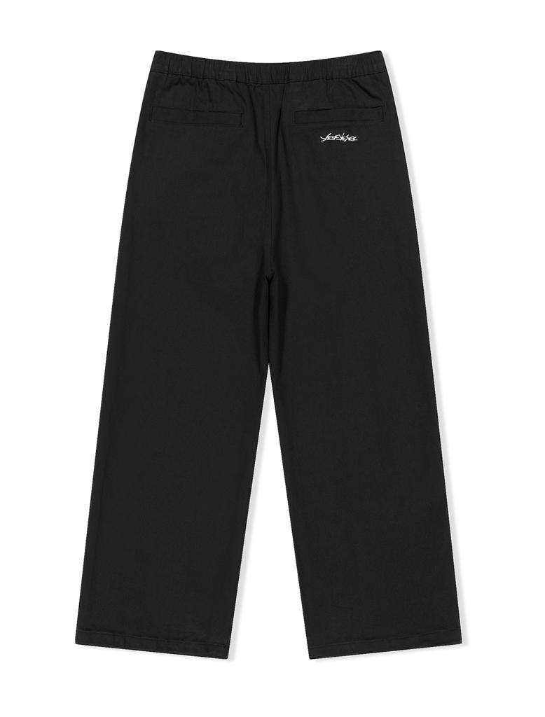 YESEYESEE [25Ss] Elastic Easy Cotton Pants Black