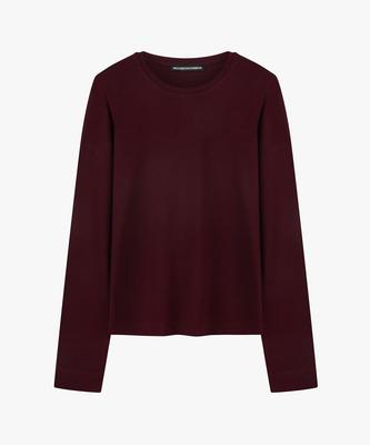 38COMEONCOMMON Silky Touch Slim Long Sleeve (Burgundy)