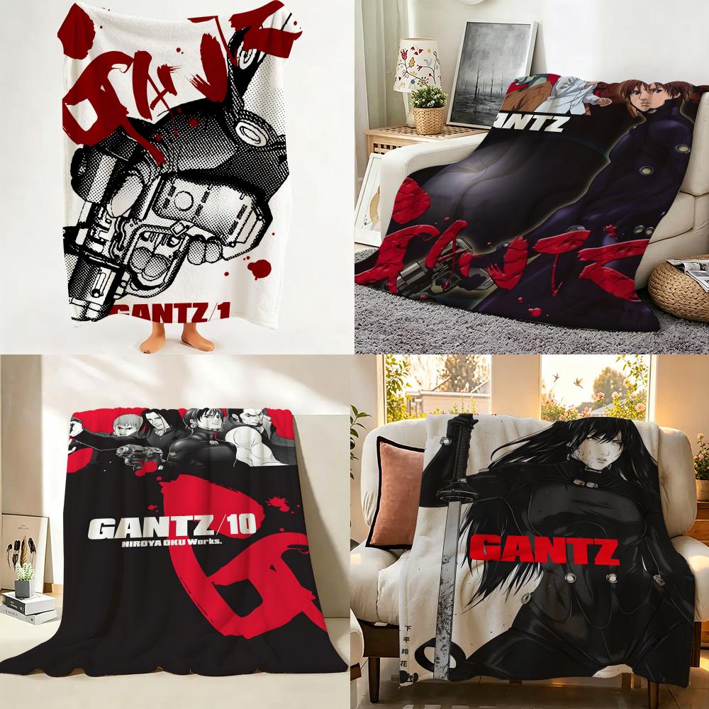 Manga G GANTZ Throw Flannel Throw Blanket Suitable for Sofa Living Room Bedroom