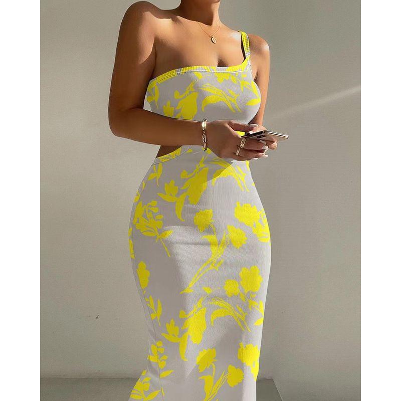 Tailored and Tight Long Dress with Camisole Sling Slim Fit Skinny Long Dress