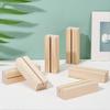 7PCS Wood Place Card Holders Wood Name Card Holder Table Number Stands for Wedding Party Events Decoration Double Side Display Mini Blackboard