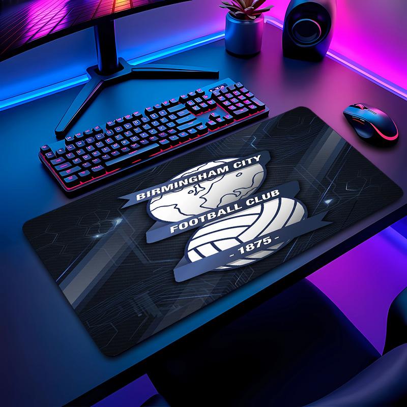 Birmingham City Football Pattern Mouse Pad Non?Slip Rubber Base Gaming Mousepad For Desk Office Home