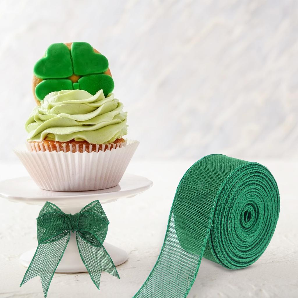 Burlap Wired Ribbon Perfect For Wedding Home Decoration Gift