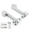 1Pair Universal Aluminum Alloy Motorcycle Foldable Foot Pegs Non-Slip Rear Passenger Footrest Pedals Extension for Harley Davidson