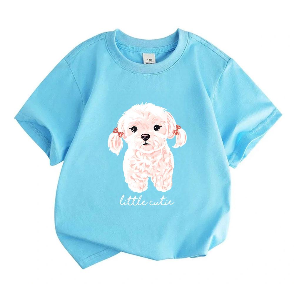 Kids Boys Girls 100% Cotton Short Sleeve Crew Neck T-Shirt,