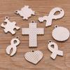 8Pcs Gold Plated Pendant with Puzzle Shape Pendant Enamel Autism Awareness Pendant Bulk Diy Necklace Bracelet Keychain