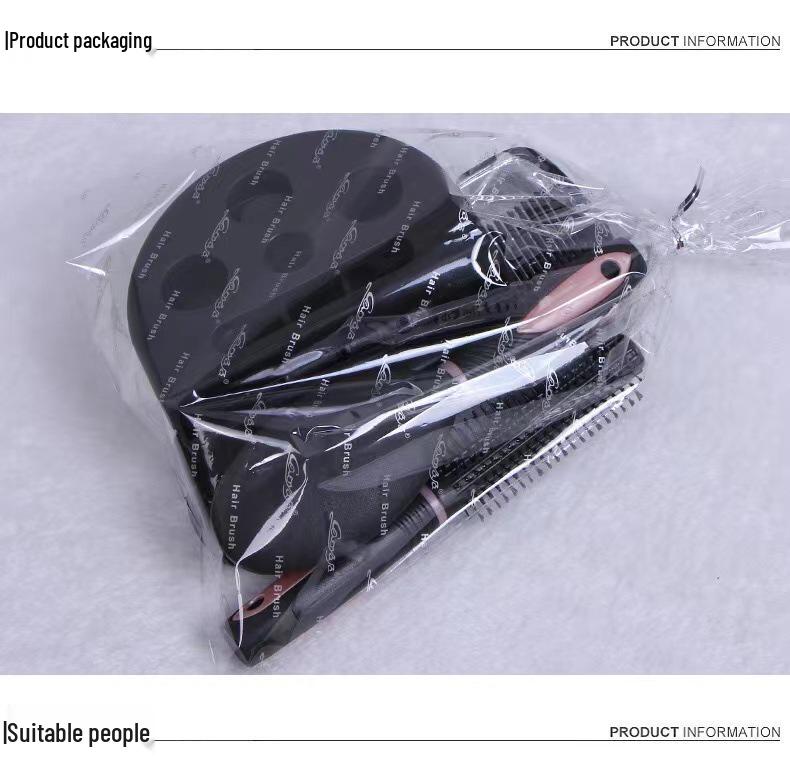 5-Piece Hairdressing Set with Mirror and Scalp Massage Comb