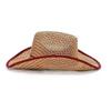 Western Cowboy Style Men Straw Hat Wide Brim Beach Hat Sun Protection Hat  for Outdoor Activities