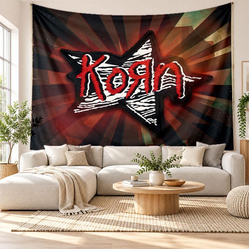 Korn Wall Tapestry, Soft Fabric Wall Hanging, Decorative Backdrop For Bedroom Home Wall Art