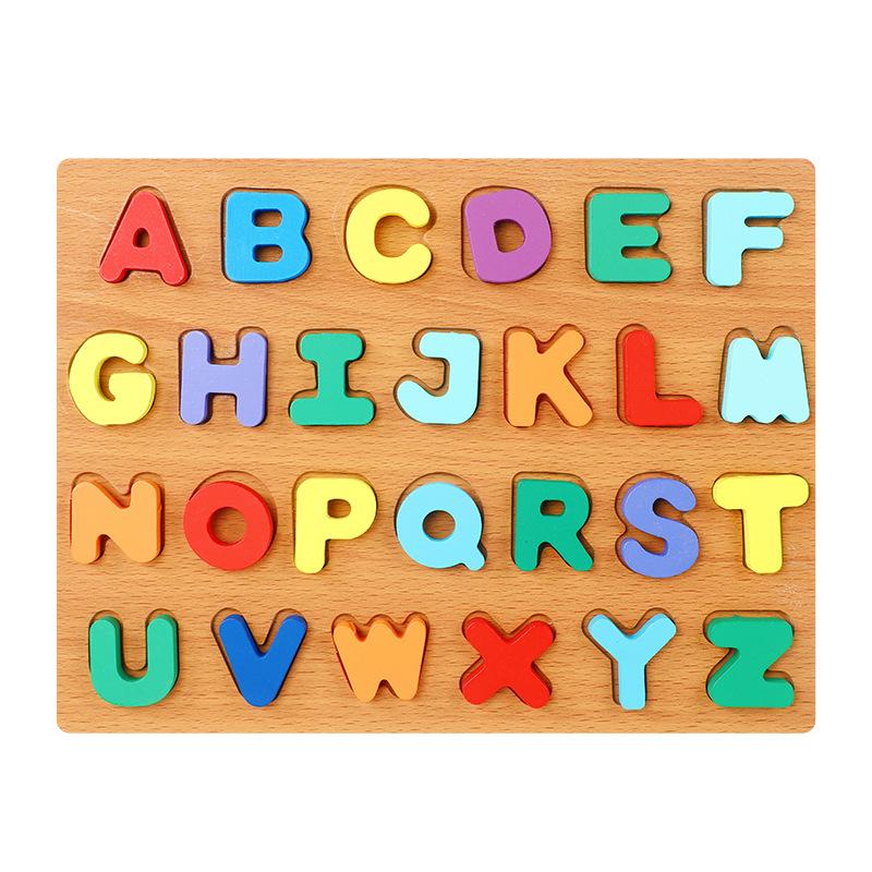 Macaron Building Block Number Alphabet Board Enlightenment Shape Cognitive Matching Board Baby Puzzle Puzzle Early Education Toy