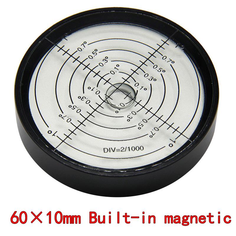 Magnetic High-precision Circular Level Gauge Bubble 6010metal Level Gauge Size 60 * 10mm