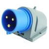 Wtyczka Natynkowa Kempingowa Cee 3P 32A 230V Przemysłowa Siłowa
