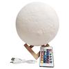 Moon-shaped LED Light with 16 Colors, Remote Control Included, Stylish 3D Interior Lighting (12cm)