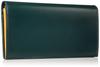 Ettinger BH2112 Slim Long Wallet with Zippered Coin Officially Imported Pocket, Green,