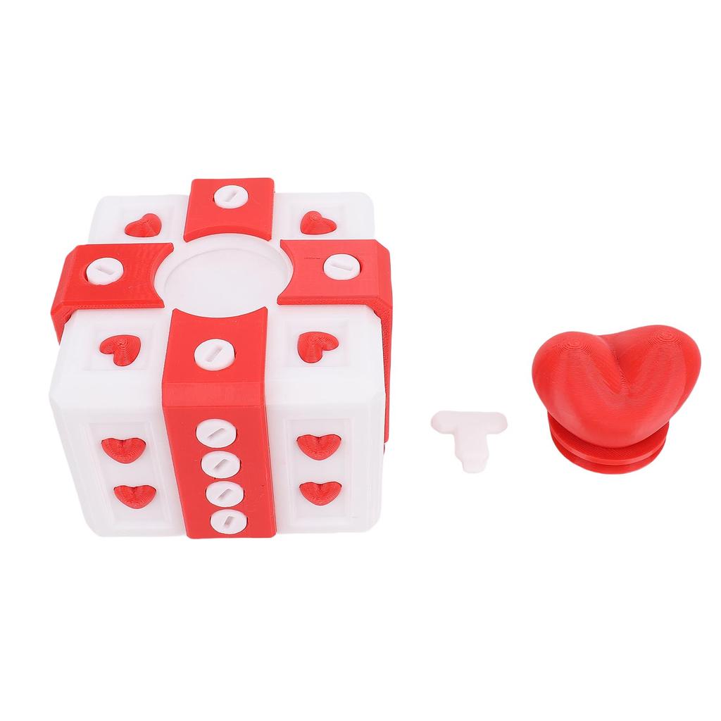 3.94in Annoying Gift Box with Screws 3D Printed Funny Prank Screw Box for Xmas Birthday Office Desktop Ornaments Red