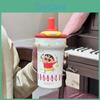 Crayon Shinchan Isolierter Reisebecher mit Henkel und Strohhalm für Kinder und Jugendliche