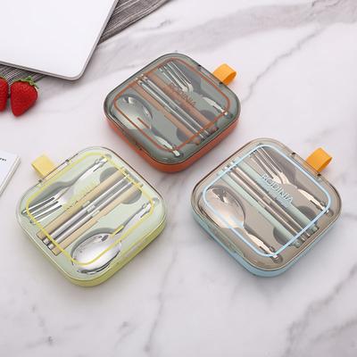 Portable Reusable Stainless Steel Travel Cutlery Set Folding Utensil Set with Case for Camping Picnic Office and On-The-Go
