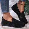 Ballet Flats Schoenen voor Dames Lichtgewicht Breedte Opvouwbaar Gebreide Flats Comfortabele Schoenen Dames Jurk Casual Ademend Werk Kantoor Lopen Loafers Schoenen